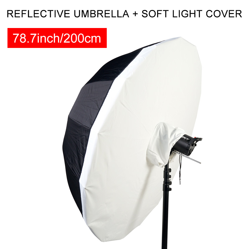 Parabolic Umbrella Deep - Guarda-chuva com difusor refletivo, 78.7 