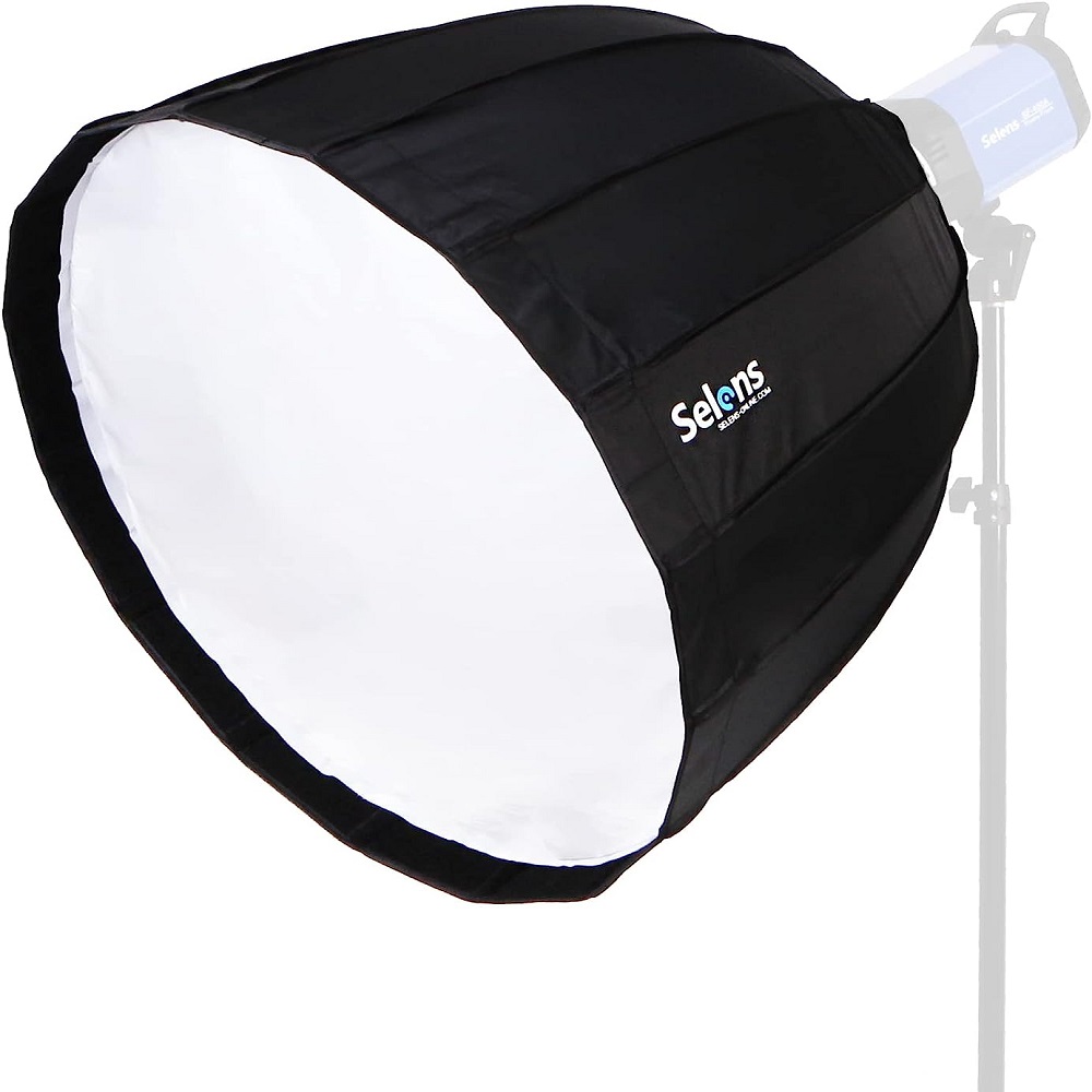 Parabolic Umbrella Deep - Selens-Softbox Parabólico Dobrável para Guarda-chuva, 120cm,