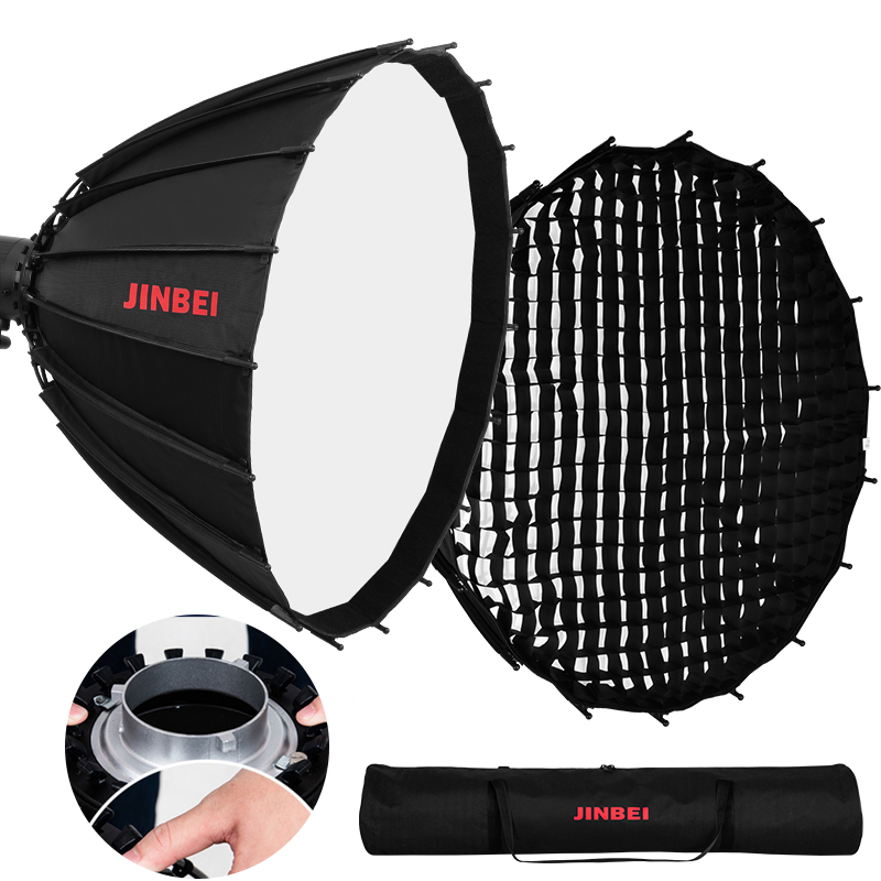 Parabolic Umbrella Deep - JINBEI Softbox Parabólico Refletor Profundo de