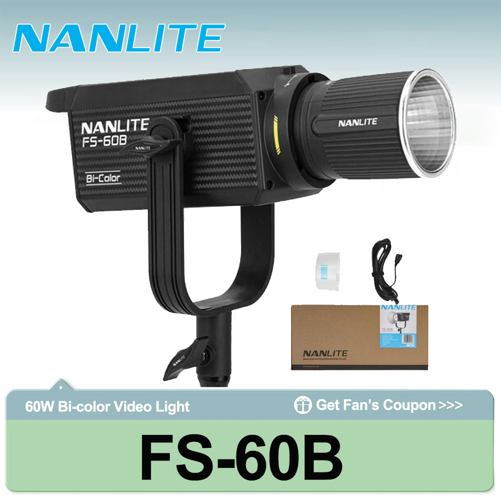 Photography Lighting For Outdoors - Luz de Estúdio Bi-color Nanlite FS-60B