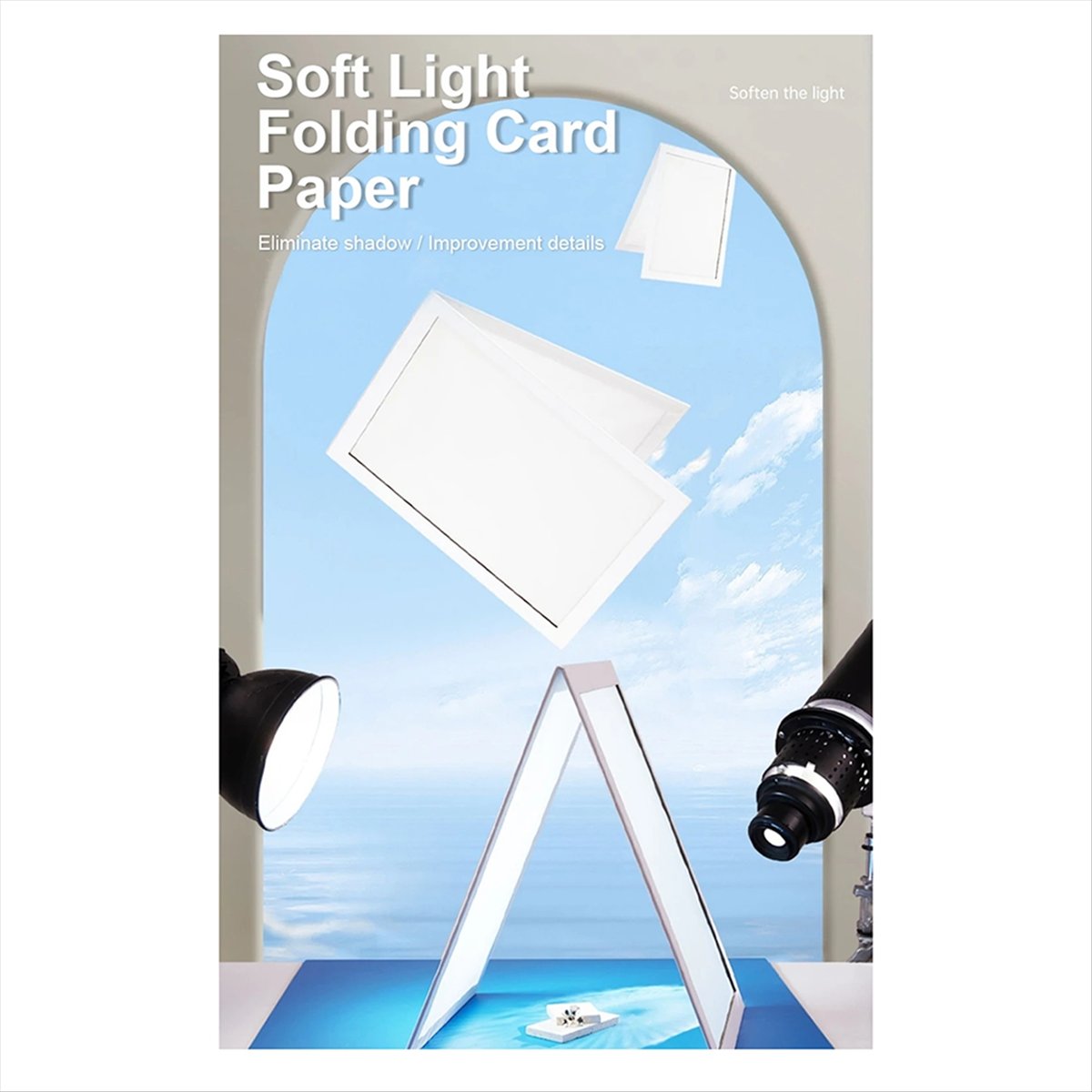 Jewelry Photography Lighting Kit - AU47-Difusor de Fotografia Dobrável SoftBox Multifuncional