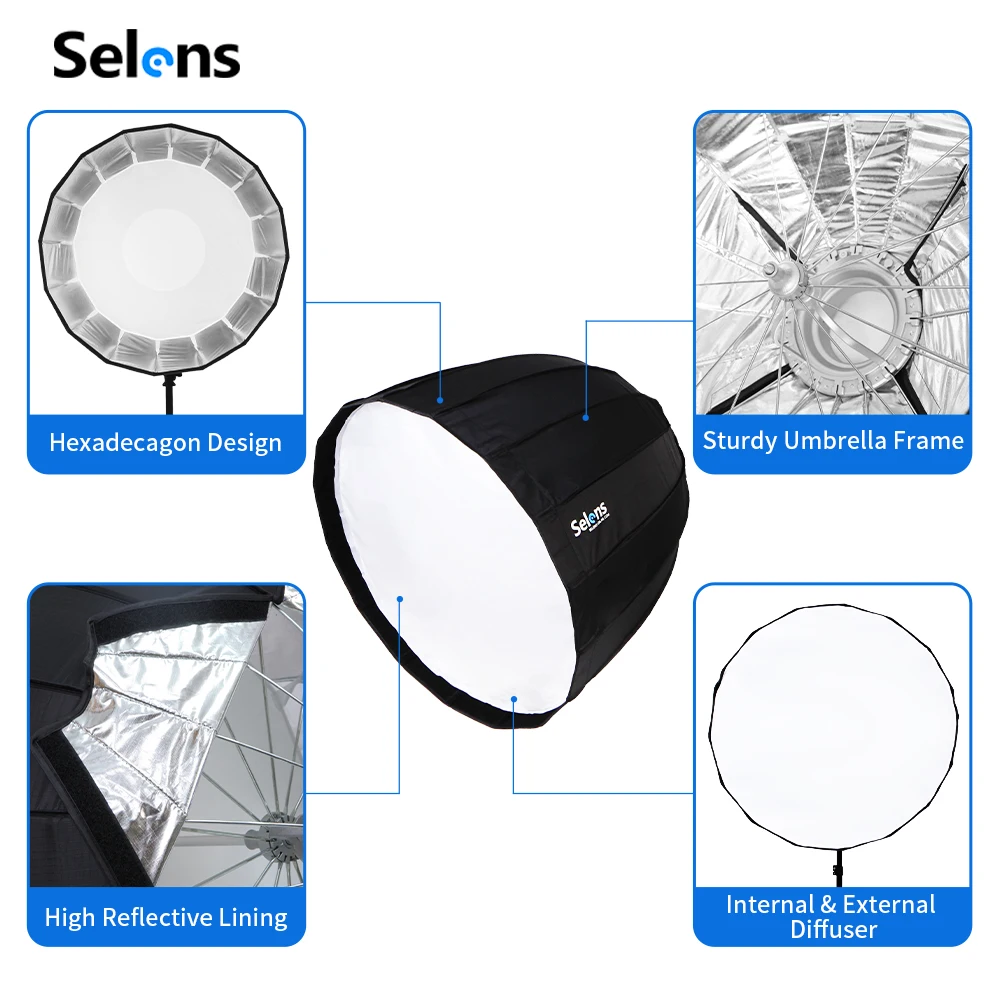 Softbox Parabólico Profundo Se - Parabolic Umbrella Deep avaliação e preço