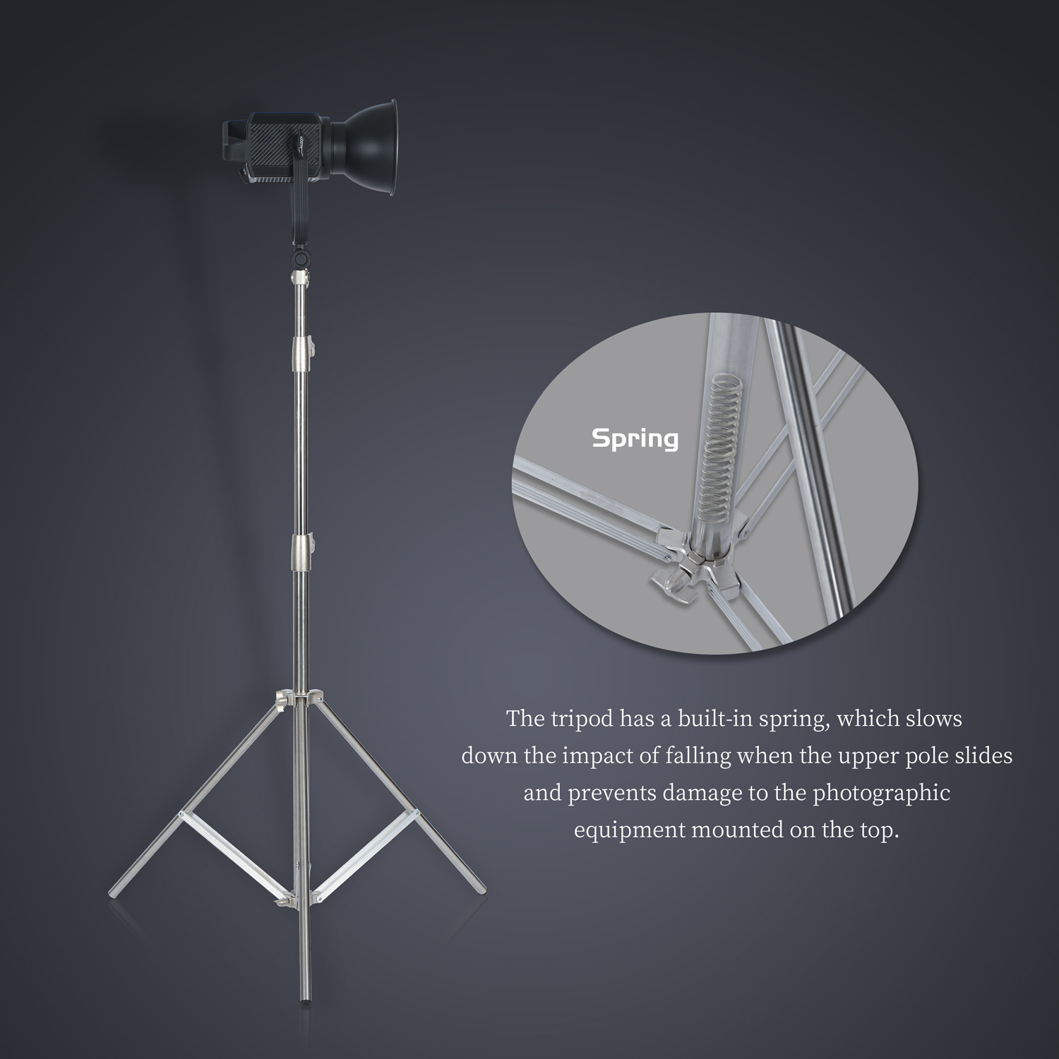Sh 2.8m suporte de luz de aço  - Photography Lighting Softbox avaliação e preço