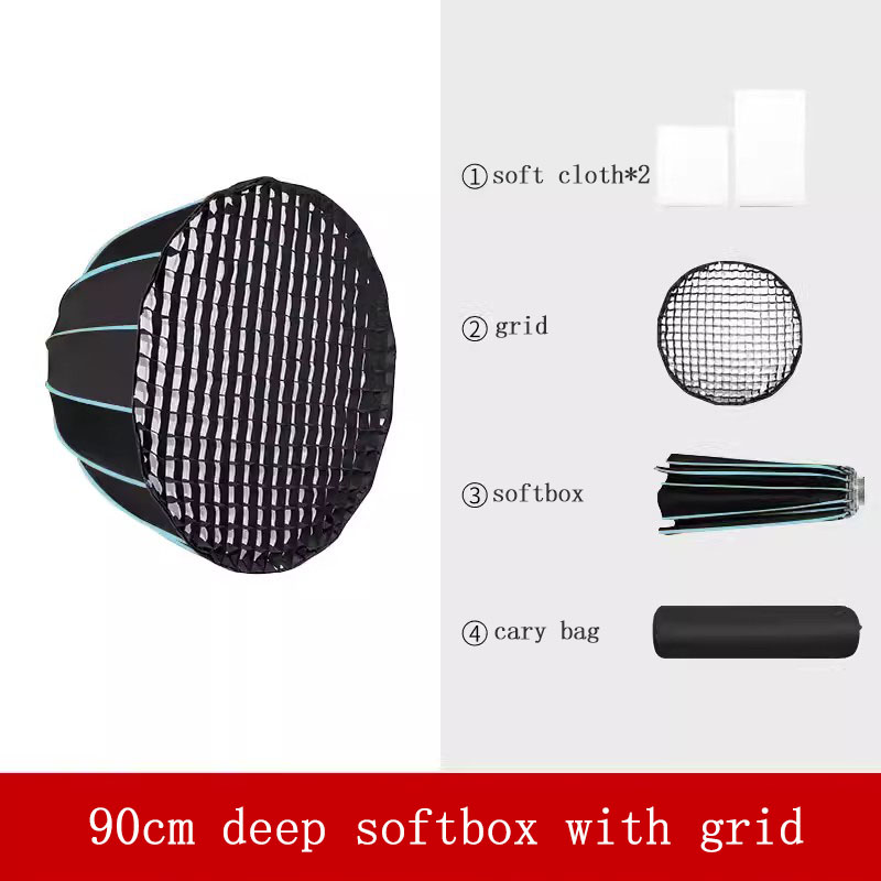 Softbox de 90cm com Grid, Somb - Parabolic Umbrella Deep avaliação e preço