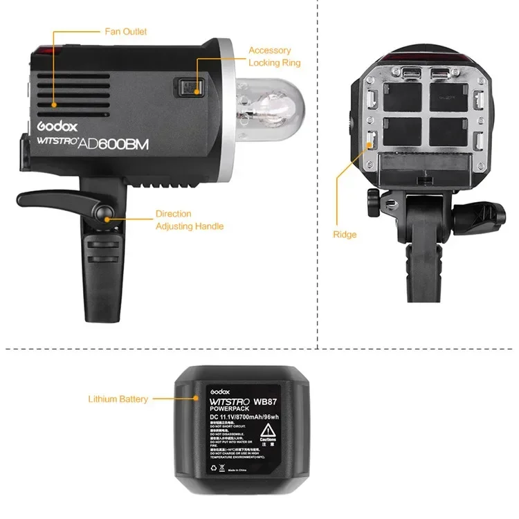 2026 Premium AD600BM 600W Flas - Photography Lighting For Outdoors avaliação e preço