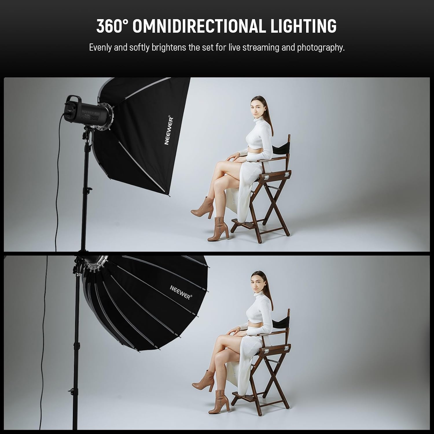 Softbox Parabólico com Montage - Photography Lighting Softbox avaliação e preço