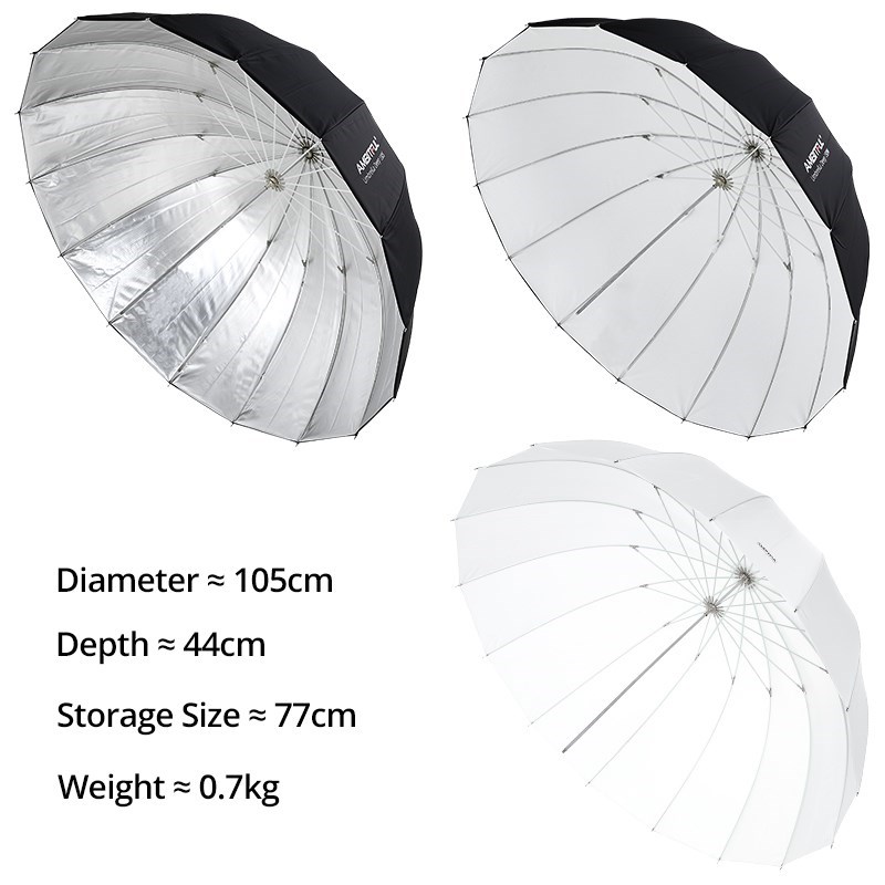 AMBITFUL 105cm 130cm 160cm Pro - Parabolic Umbrella Deep avaliação e preço